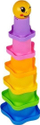 Lodër piramidë me kupa Pyramid Baby Cups Stars, plastike, shumëngjyrëshe