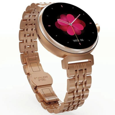 Smartwatch HiFuture Future Aura, ekran 1.08", AMOLED, ngjyrë ari