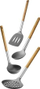 Set lugë kuzhine Lamart WOOD LT3900, 4 copë, të hirta