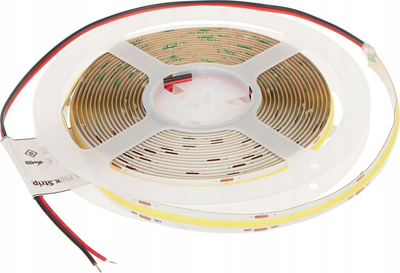 ЛЕД лента MW Lighting LED COB 24V, 12W m, 5m, 6500K ладно бела