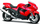 Model motor MAISTO Kawasaki Ninja ZX 14R, shkalla 1:18, me bazament, i kuq