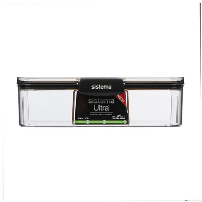 Enë plastike Sistema Ultra Rectangle, drejtkëndore, e tejdukshme
