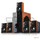Altoparlantë 5.1 Serioux SoundBoost HT5100C, 140W RMS, SD USB FM, ngjyrë dru qershie