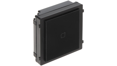 Modul lexues zbližues Hikvision DS-KD-M, për videointerfon, IP65, i zi