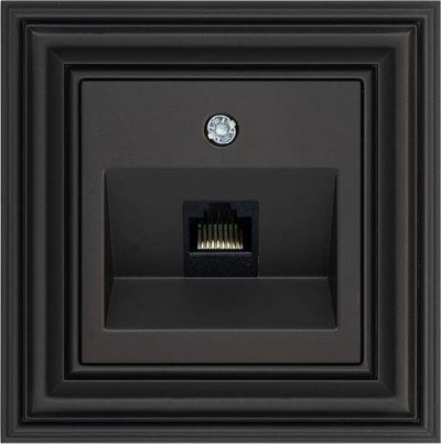 Prizë kompjuterike Liregus Retro, 1 x RJ45 CAT6, e zezë