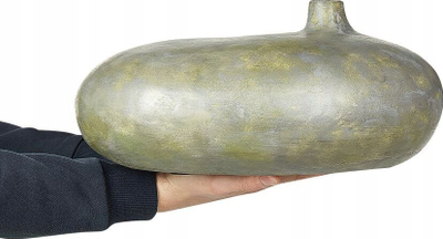 Vazo dekorative Beliani RAWANG, terrakotë, 15 cm, gri