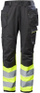Pantallona pune Helly Hansen UC-ME Construction Class 1, me plot xhepa, shirita reflektues, të verdha hi vis edhe të zeza