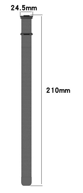 Rrip ore 4wrist Milanese hWR632, për Huawei FIT 2, i argjendtë