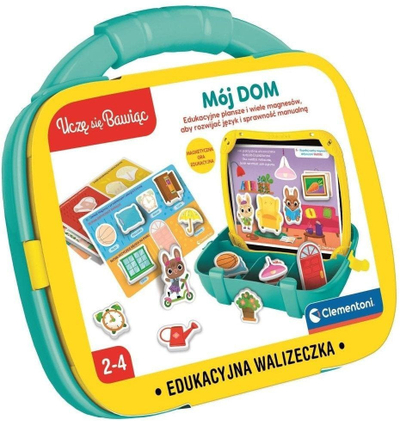 Lodër edukative magnetike Clementoni My Home I Learn While Playing 50391, valixhe 24cm, me figura Disney