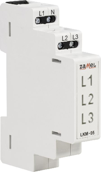 Indikator tensioni LED Zamel LKM-05-40, 230V AC, trefazor