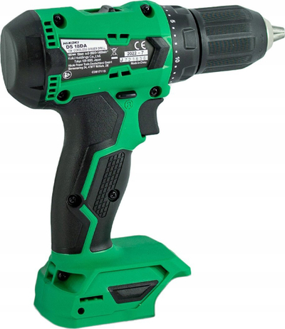 Burghie elektrik Hikoki DS18DAW4Z, 18V Li-ion, 50Nm, pa bateri, jeshile