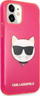 Këllëf telefoni Karl Lagerfeld Choupette Head, TPU, për iPhone 12 Mini, rozë fluo