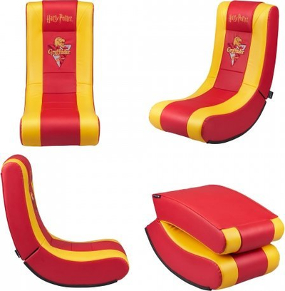 Гејминг столица Subsonic Harry Potter Junior Rock'n, за деца, ергономска, црвена