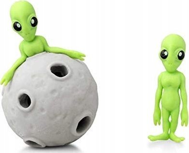Lodër Tobë Stretchy Alien Asteroid, set me 3 copë, antistres, jeshile