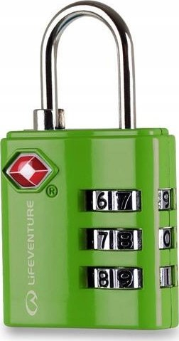 Dry me kod Lifeventure TSA Combi Lock Color, alumin, për bagazh, jeshil