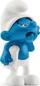 Figurinë lodër Schleich Smurfs Lazy, për koleksion, blu e bardhë