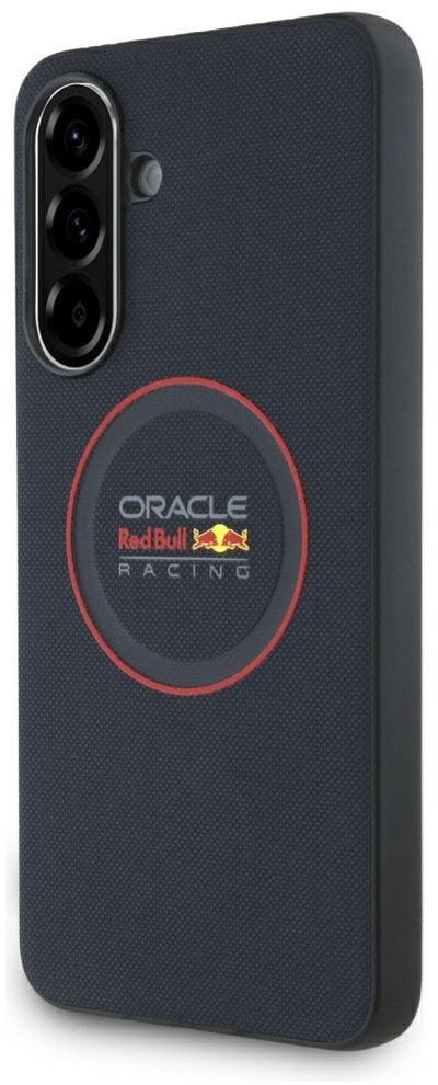 Kapak telefoni Red Bull për Samsung Galaxy A56, meshed me unazë magnetike, blu navy me të kuqe