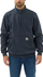 Bluzë Carhartt për burra Loose Fit Midweight me jakë mock-neck edhe zinxhir 1/4, masa 2XL, blu navy