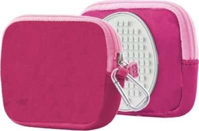 Çantë kozmetike Cass Film Zipper Pouch Purple Glow Panel, me zinxhir, panel ndriçues, vjollcë