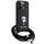 Futrollë Karl Lagerfeld Crossbody Saffiano Monogram për iPhone 15 Pro 6.1", me kordelë, e zezë