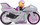 Lodër Paw Patrol Moto Pups Skye Deluxe Vehicle, motor me figurinë, gri rozë