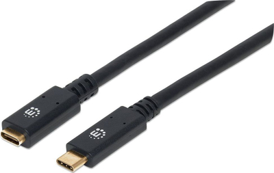 Кабел Manhattan УСБ Тип Ц 3.2, 1 m, 5 Gb/s, црн
