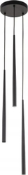 Llambë e varur TK Lighting Piano 10113, 3 flakë, moderne, e zezë