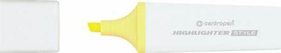 Marker highlighter Centropen 6252, pastel, i verdhë
