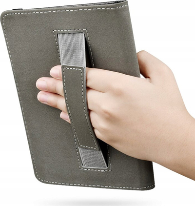 Kapak me dorezë për Kindle Paperwhite 6", lëkurë eco, me ndezje automatike, i zi