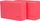 Blloqe joga Avento, set me 2 copë, 23 x 15 x 7.6 cm, rozë