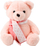 Lodër pelushi Plush Mascot Teddy Bear, 35cm, me shall, rozë