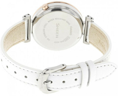 Orë për femra Casio Sheen SHE-4051PGL-7AUER, e bardhë