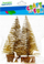 Stoli dekorative Craft with Fun Christmas Tree, pemë Krishtlindjesh 10 cm, set 2 copë, jeshile