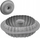 Kallep silikoni për kek Bundt Spiral, 24 cm, gri