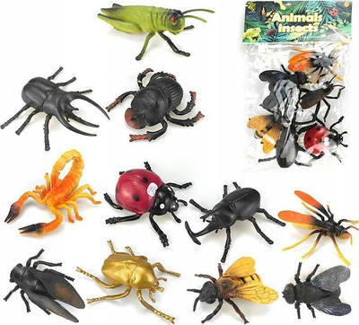 Set lodrash me insekte Gazelo Insects G200358, figura plastike, me ngjyra nga të gjitha