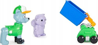 Figurë loje PAW Patrol Rocky Hero Pup Big Truck Pups, 6.5cm, me aksesorë, me shumë ngjyra