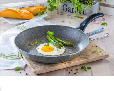 Tigan Ballarini Ferrara Graniti 75001-856-0, 28 cm, alumini, për soba me induksion