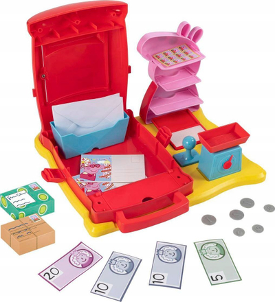 Set loje Peppa Pig Post Office, me gjëra poste, për kalamaj 3+