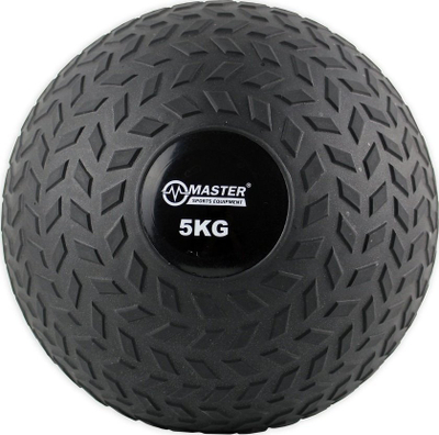 Top fitnesi Master Wallball, 5 kg, diametër 23 cm, i zi