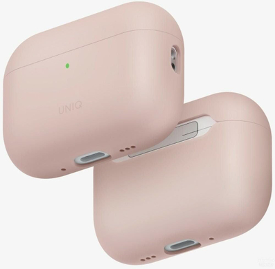 Обвивка UNIQ LINO за AirPods Pro 3, силикон, Blush Pink