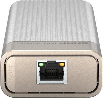 Adapter rrjeti QNAP QNA-UC5G1T, USB 4 Type C në 10GBASE T, 10000 Mbit/s, gri