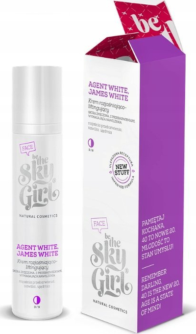 Krem fytyre Be the Sky Girl AGENT WHITE JAMES WHITE, 50ml, iluminues, për njolla