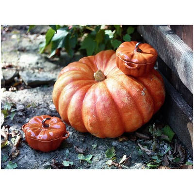 Enë gatimi qeramike Staub Cocotte Pumpkin, 12 cm, 0.5L, portokalli