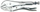 Kapëse universale Teng Tools 10192-0106, 250mm, vetë bllokuese, nickel plated