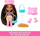 Kukull Barbie Extra Fly Mini Minis Travel, 8 cm, me gjoja mode, shumëngjyrëshe