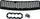 Grillë radiatori MTuning për Audi A6 C5, RS Style, 2001-2005, e zezë