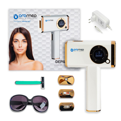 Depilator me IPL Oro ORO IPL ICE, për trup dhe bikini, i bardhë