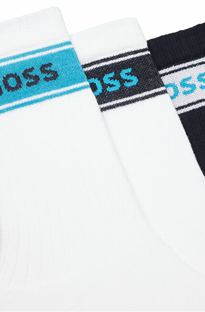 Çorape për meshkuj Hugo Boss, 3 palë, të bardha/ të zeza