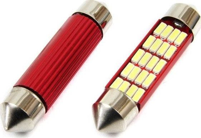 Llambë SV8.5 Canbus për makinë, 41 mm, 20 SMD, 12V / 24V, 2 copë, e bardhë