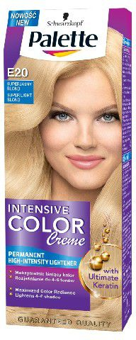 Ngjyrë flokësh Palette Intensive Color Creme, nr. E20 - bjonde super e zbehtë